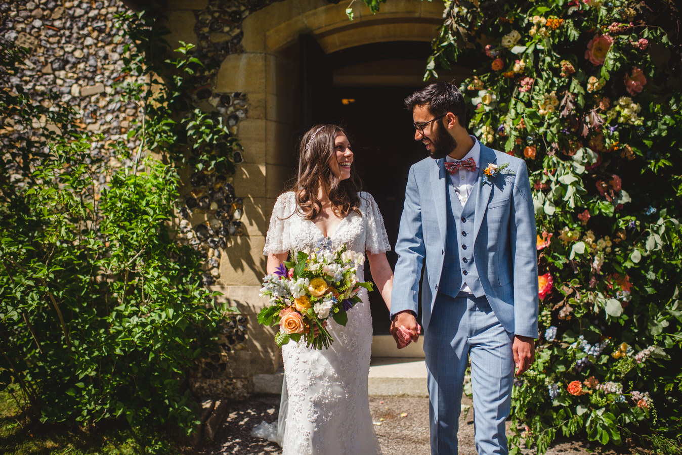 Chris and Emilys stunning sailcloth wedding in the Surrey countryside pic pic