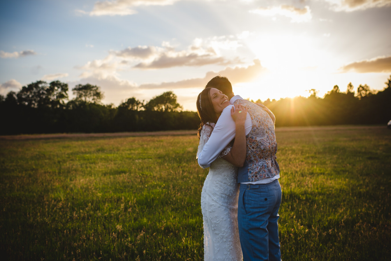 “We had the most amazing wedding day. It was so special to have the church service and then celebrate with everyone in the beautiful field setting. How it all came together was incredible and gave the chilled but special vibe we had been after!”