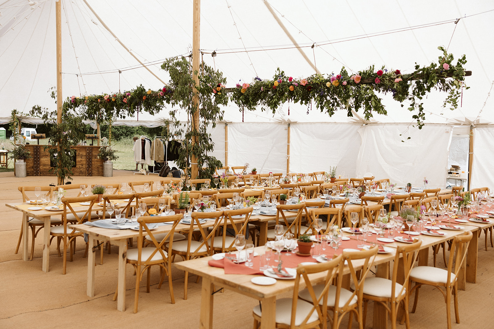 Styling inside a sailcoth marquee