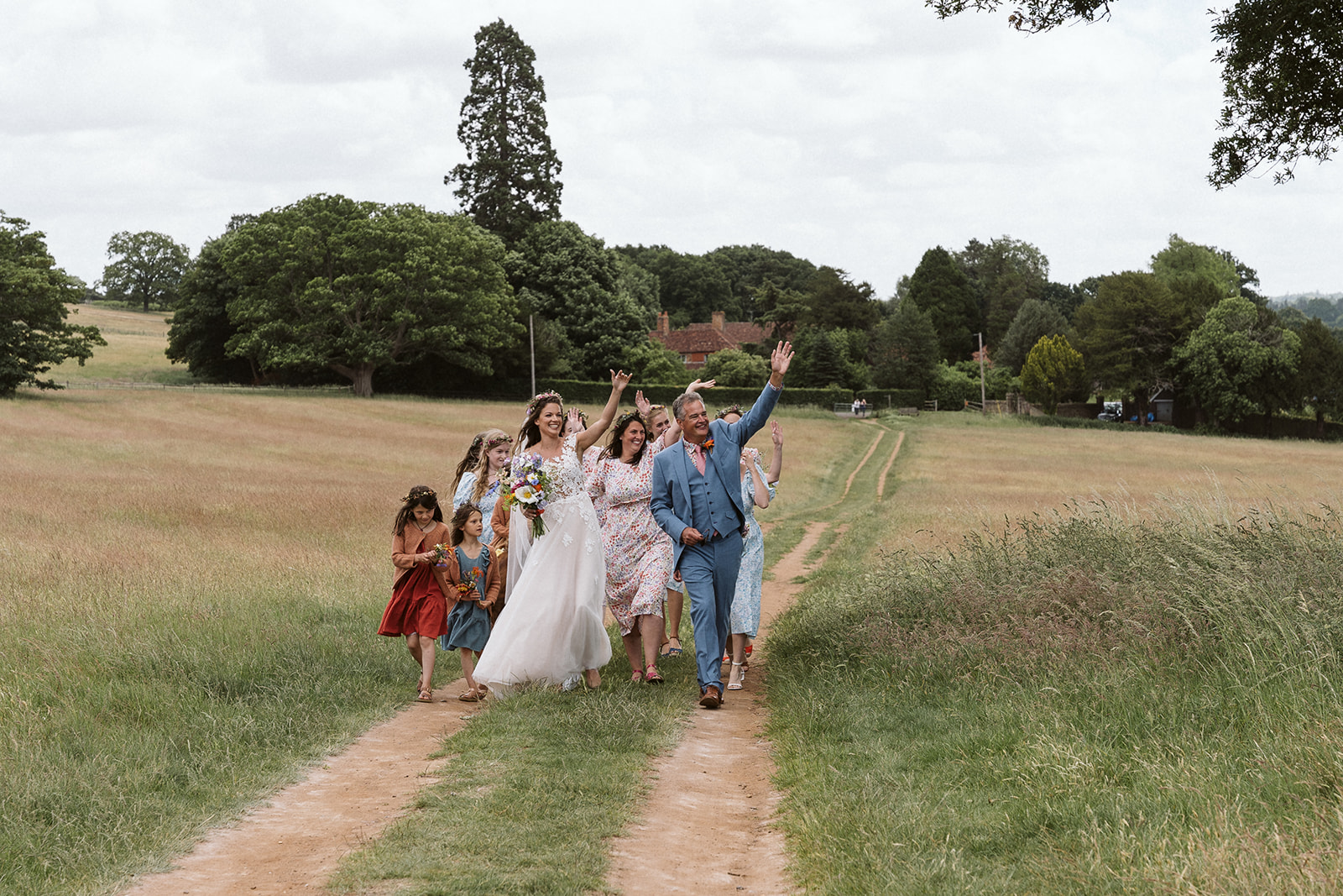 Sophie and Raphs Franglais outdoor wedding in Surrey countryside